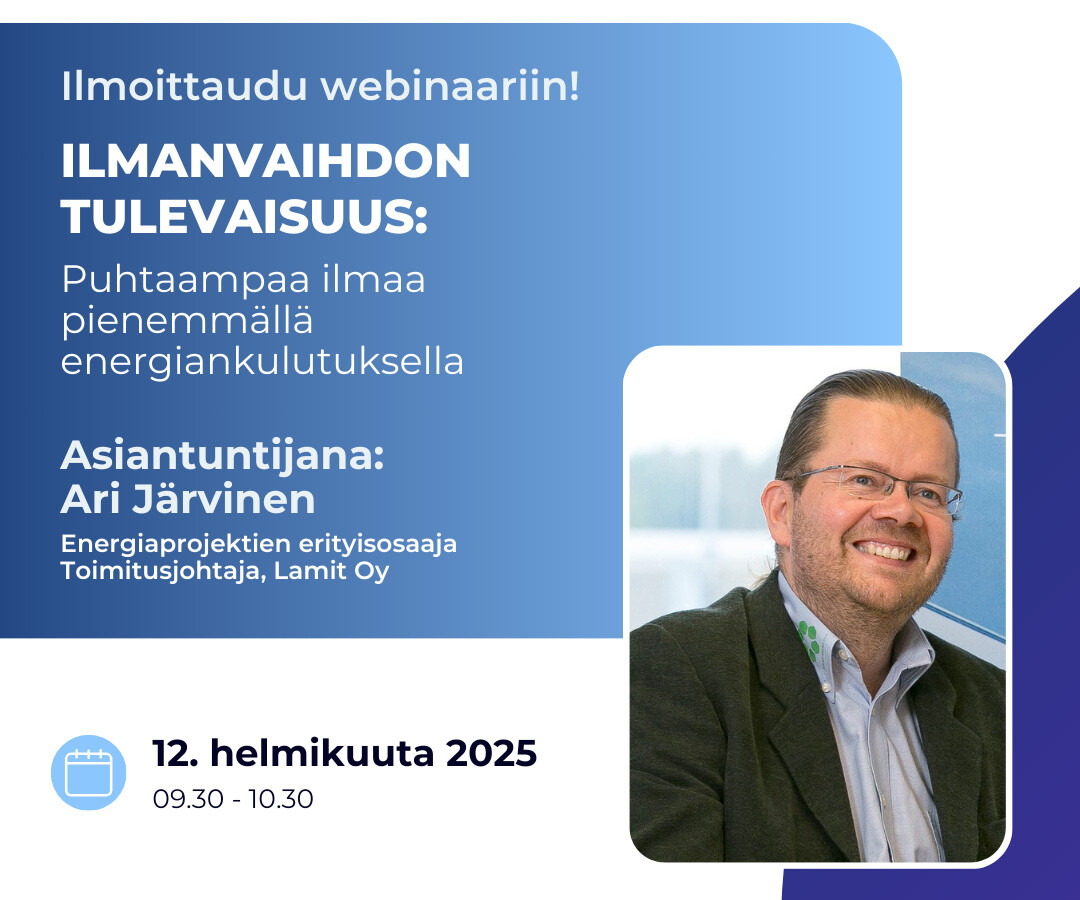 Ilmanvaihdon tulevaisuus Webinaari